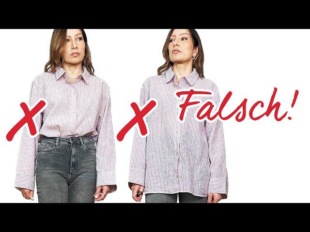 So tragen wir unsere Blusen FALSCH: Stauchende und kastige Looks vermeiden