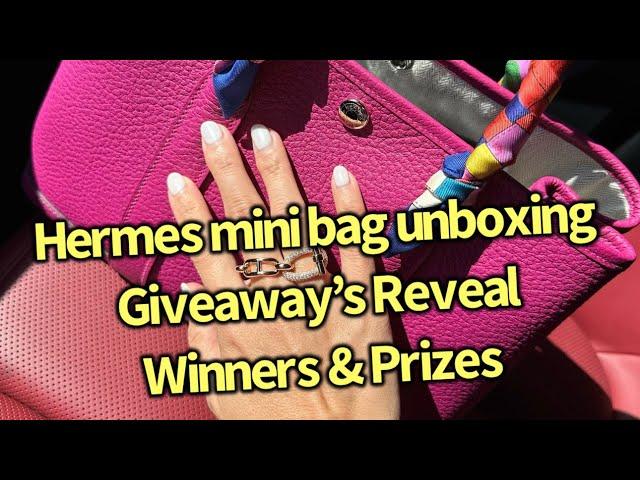 A most useful everyday Hermes bag unboxing & Giveaway’s reveal, winner & prizes hermesunboxing