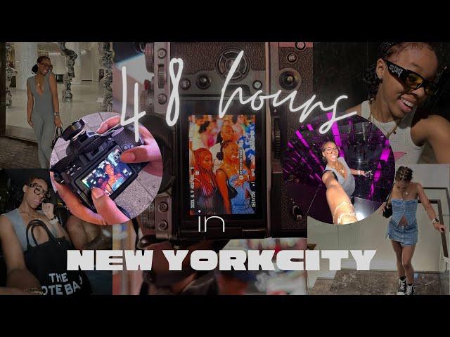 NEW YORK VLOG | 48HRS IN THE CITY | TIME SQUARE | SHOPPING | RAISING CANES REVIEW | FULL GRWM