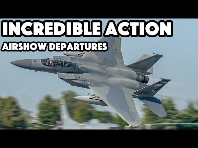 INCREDIBLE MILITARY ACTION! Airshow London departures - YXU / CYXU