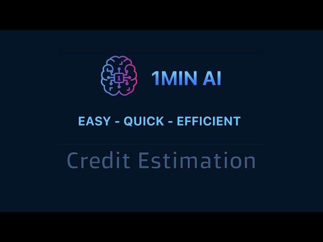  1min.AI | Credit Estimation for AI features