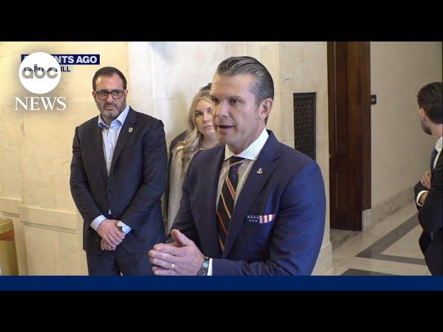 Pete Hegseth meets with GOP senators to fight for nomination after graphic allegations