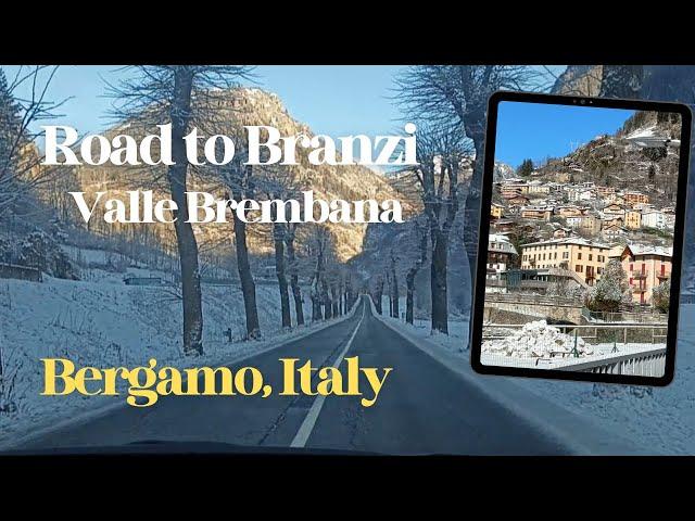 ROAD TRIP TO BRANZI ON WINTER I VAL BREMBANA, BERGAMO, ITALY I jen's journey channel