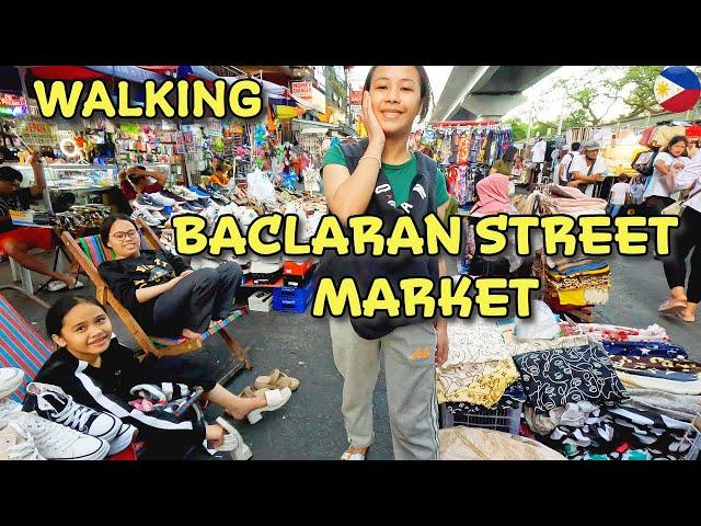 Walking BACLARAN STREET MARKET || This place is GREAT || Paranaque METRO MANILA Philippines || Nice