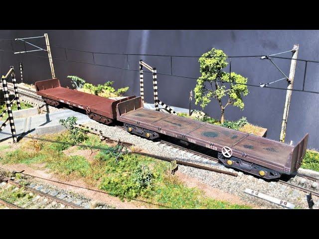 Beginner Guide: Weathering an HO Scale Flat Car (Multiple Techniques)