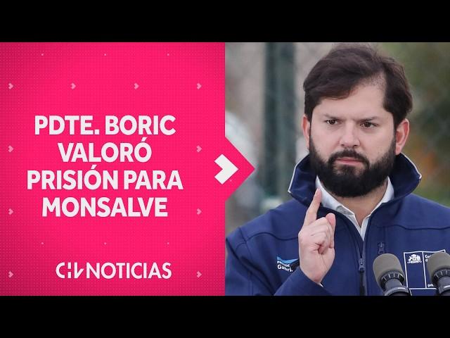 "UNA DECISIÓN CORRECTA": Presidente Boric valoró prisión preventiva de Manuel Monsalve