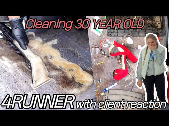 CLEANING 30 YEAR OLD 4RUNNER with Client Reaction