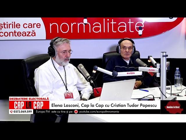 România în Direct: Elena Lasconi, Cap la Cap cu Cristian Tudor Popescu