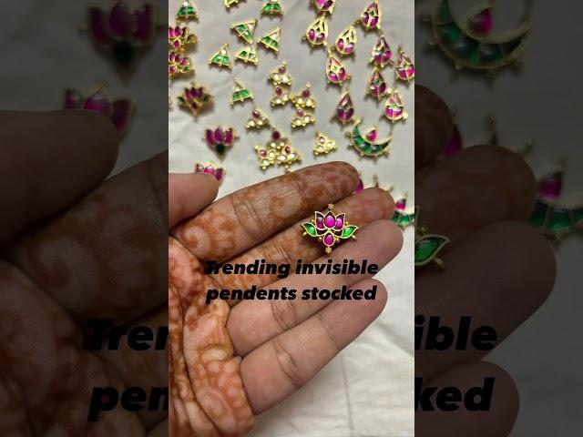 Trending invisible jewellery making pendent available ,kemp jewellery materials #invisiblejewellery