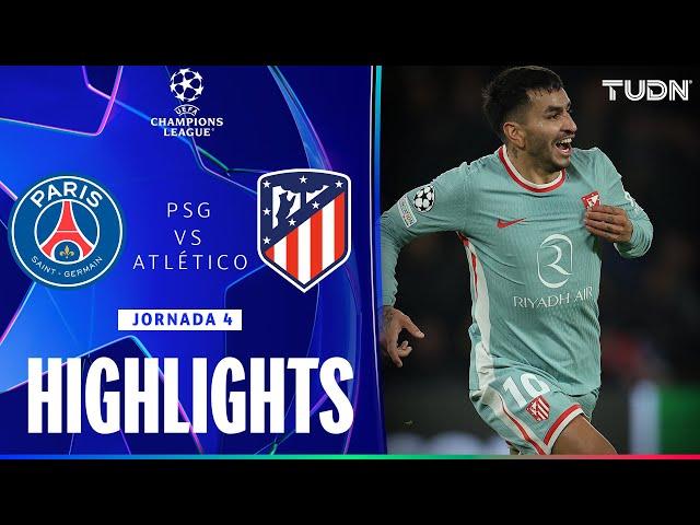 HIGHLIGHTS - PSG vs Atlético Madrid | UEFA Champions League 24/25 | TUDN