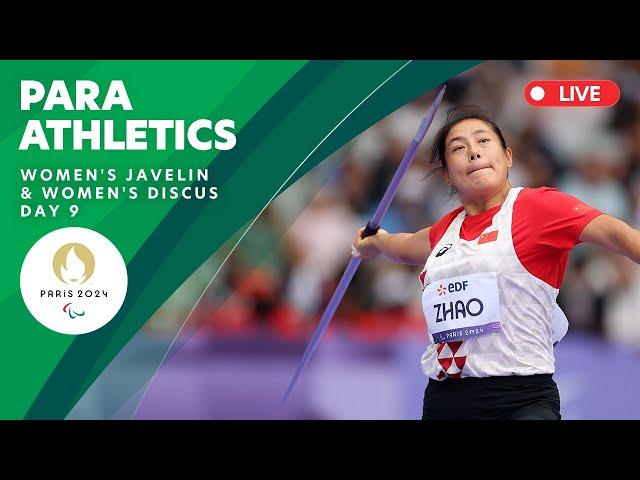 Para Athletics - Women's Javelin Final and Women's Discus | Day 9 | Paris 2024 Paralympics