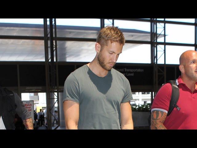 X17 EXCLUSIVE: Calvin Harris Goes Virtually Unnoticed Through LAX