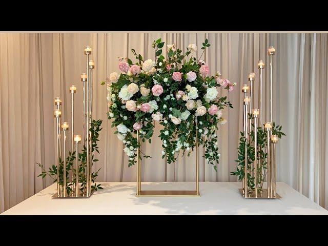 Unboxing Gold Centerpiece Stand Diy- Wedding Centerpieces