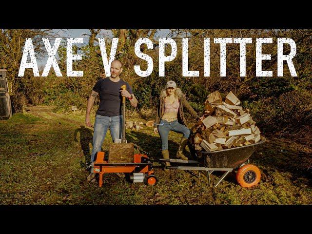 Can A Log Splitter REALLY Beat an AXE? (Fiskars X27 V Forest Master FM 16D)