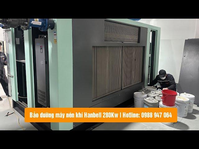 BẢO DƯỠNG MÁY NÉN KHÍ Hanbell 280Kw | Thiết bị Việt Á