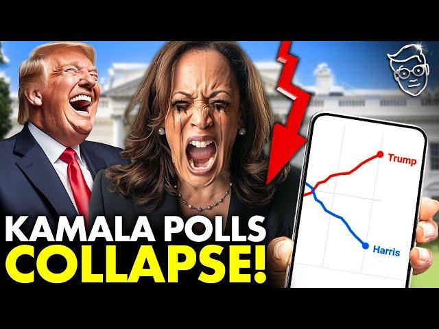 PANIC: Kamala Poll Numbers COLLAPSE, Trump TAKES LEAD Nationally, SURGES in Swing States | 'COOKED!'