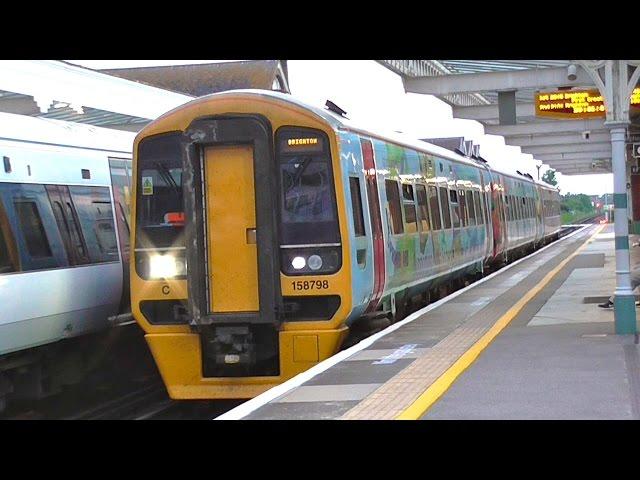 FGW 158798 In Springboard Opportunity Group Livery Departs Worthing For Brighton