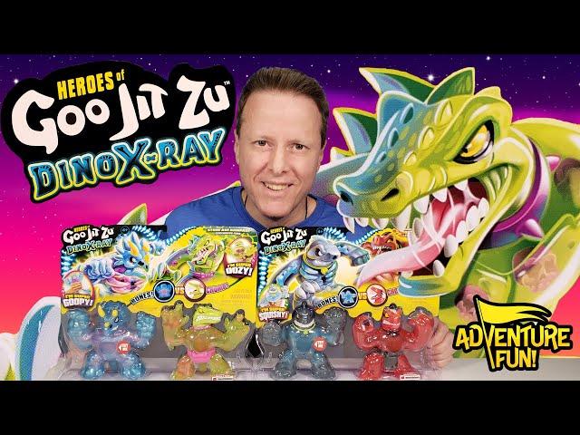 Heroes of Goo Jit Zu Dino X-Ray Thrash vs Verapz & Tritops vs Shredz Packs Adventure Fun Toy review!