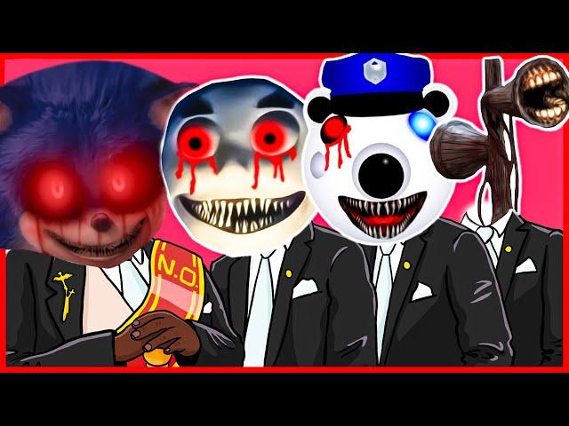 Sonic.EXE & Thomas The Train.EXE & Roblox Piggy.EXE & Siren Head.EXE - Meme Coffin Dance COVER