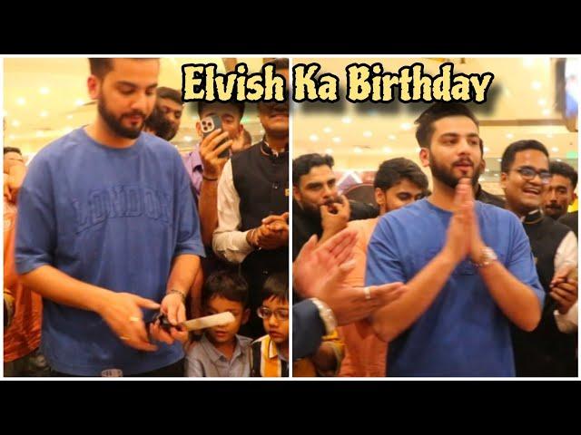 #bbott2 Winner  Elvish Yadav Birthday Celebration Video With Lovekesh Kataria In New Delhi