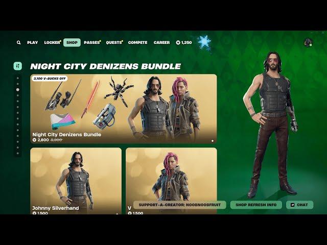 Night City Bundle : Johnny Silverhand & V | Fortnite x Cyberpunk 2077