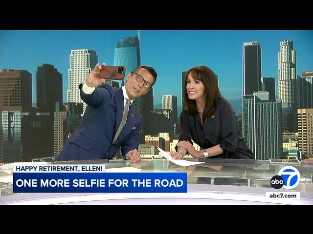 Ellen Leyva shares special moment with longtime co-anchor David Ono on her last day at ABC7