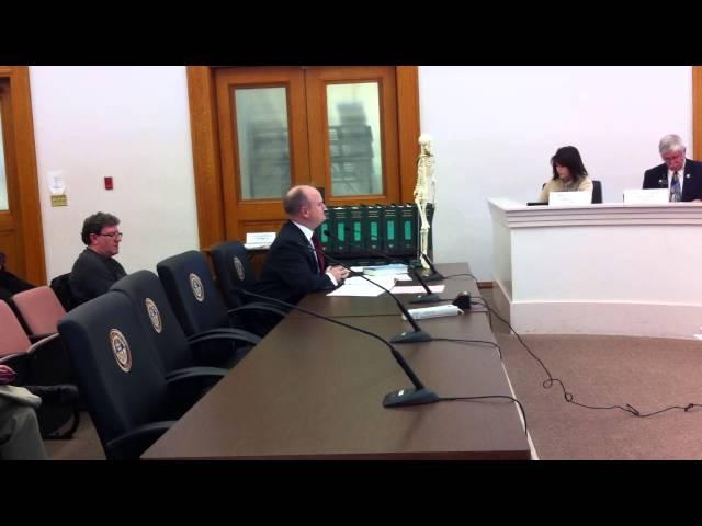 Rep. Klingenschmitt uses a fake skeleton for the dead bureaucrats behind some of admin rules he want