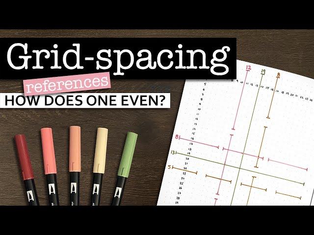 Bullet journal grid spacing guides  What is a grid spacing cheat sheet and how to use it