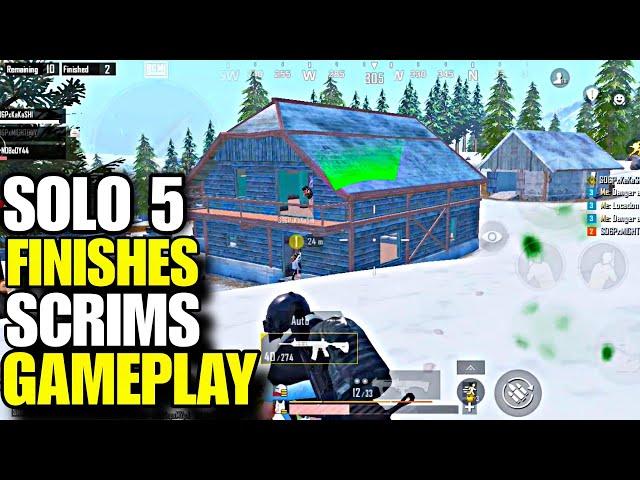 SOLO 5 FINISHES PAID SCRIMS GAMEPLAY I