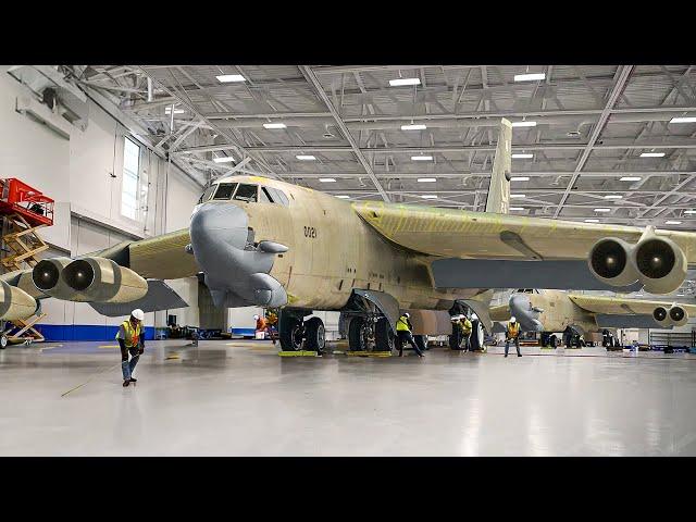 Inside US Air Force Largest Facility Restoring Broken B-52 Bomber