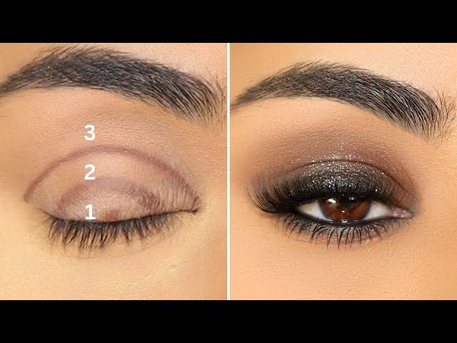 How To: Easiest Black/Brown Smokey Eyes with 2 Eyeshadows!