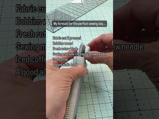 My Formula for the perfect sewing day