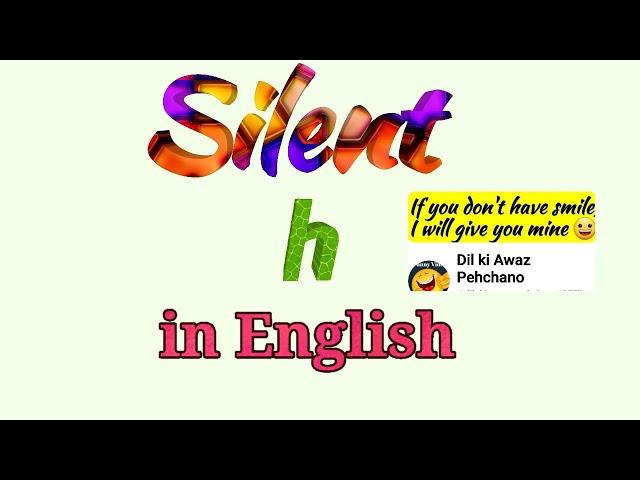 Silent h in English|#englishgrammar#trending #englishspeaking @sollyinfusion @Pronunciationwithemma