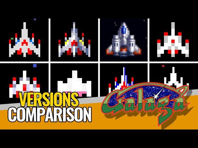 GALAGA  VERSIONS Comparison ▶ EVOLUTION through its PORTS