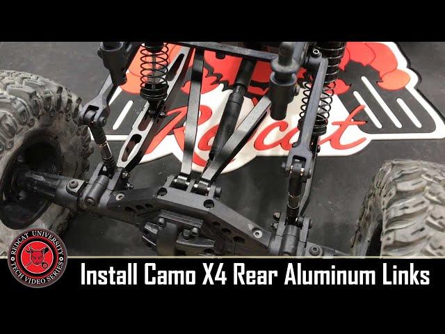 Redcat University - Install Redcat Racing Camo X4 Rock Racing Buggy Aluminum Rear Suspension Links