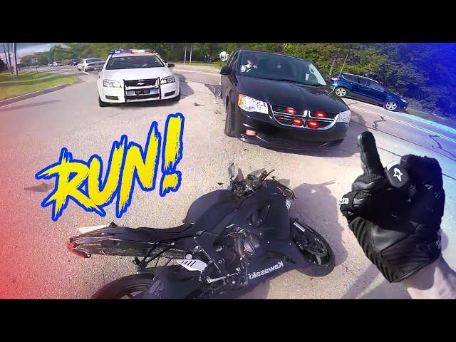 Police Chase Motorcycles - Angry People VS Dirt Bikers | Best Compilation 2024