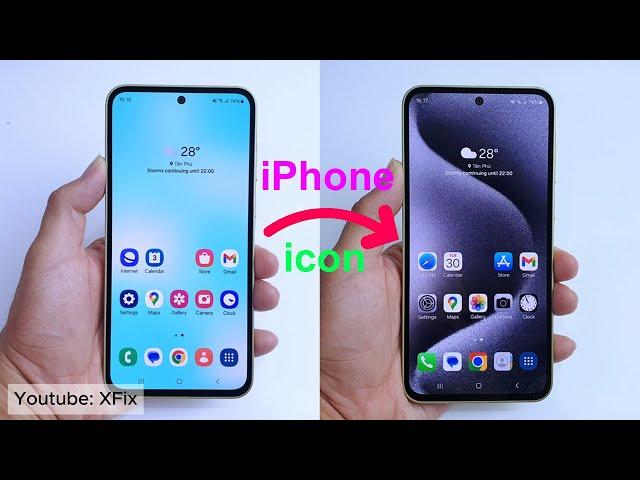 How to install iPhone 16 icon on Samsung ONE UI