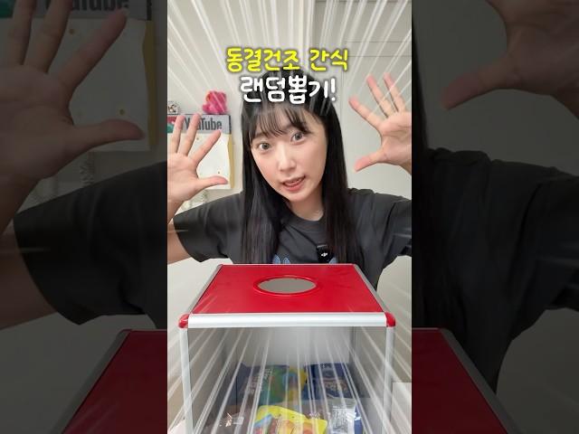 랜덤으로 동결건조 간식 뽑기