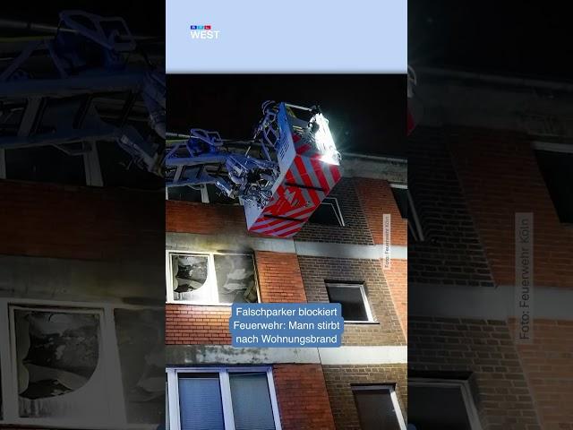Falschparker blockiert Feuerwehr – Mann stirbt nach Wohnungsbrand in Köln | RTL WEST