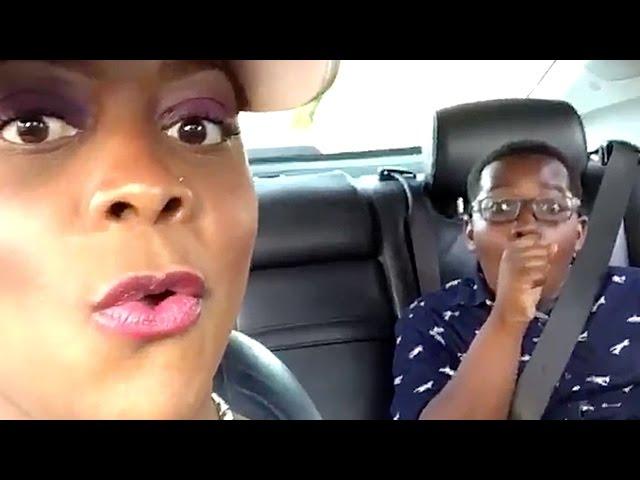 Kid Gets Caught Flipping Off His Mom #Hilarious 