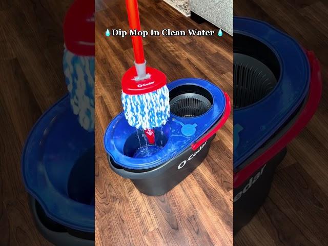 How To Use Your Ocedar RinseClean Easy Wring Spin Mop