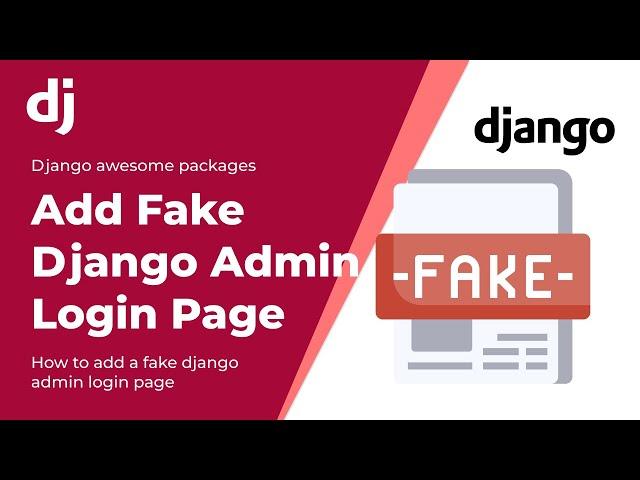  How to add a fake django admin login page in Django Application in Hindi 