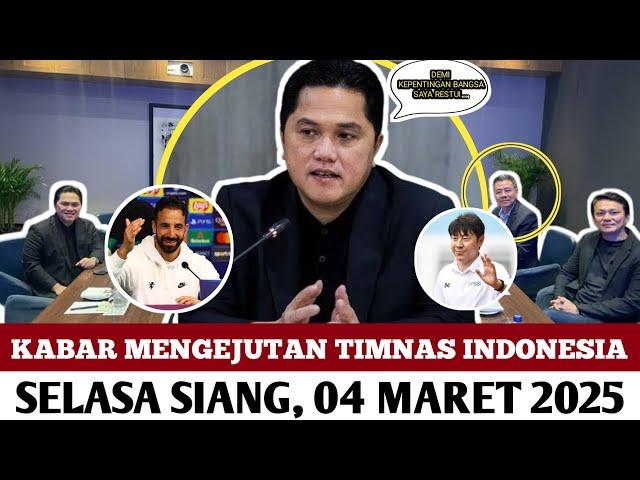  DIUMUMKAN HARI INI - DI RESTUI ERICK THOHIR ⁉️ STY JADI PELATIH ASEAN - BERITA TIMNAS INDONESIA