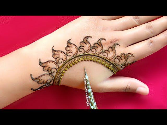 New Year stylish mehndi design | Easy back hand mehndi | mehndi ka design | mehndi design | mehndi