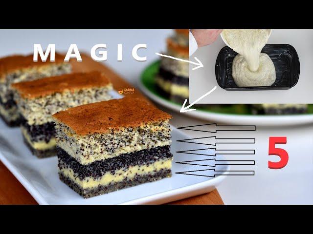 New magic cake recipe 5 layers from one mixture