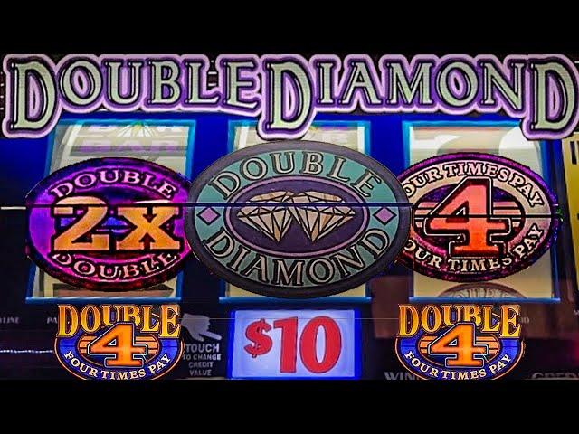 Classic 3 Reel Slots Double Diamond and Double Four Times Pay