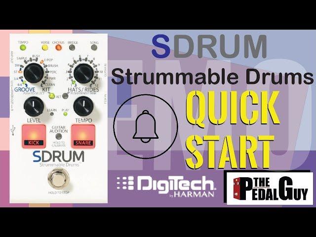 ThePedalGuy Presents the Digitech SDRUM Strummable Drums Pedal Quick Start Video