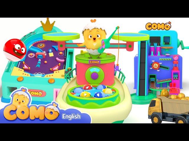 Surprise Como | Fun toy play! Learn colors and english words with como and friends