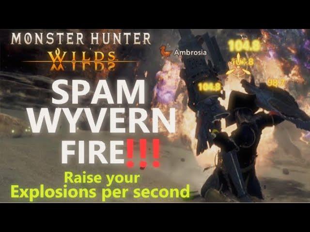 You Can Shoot Wyvern Fire EVERY 17 SECONDS! Build Monster Hunter Wilds mhwilds