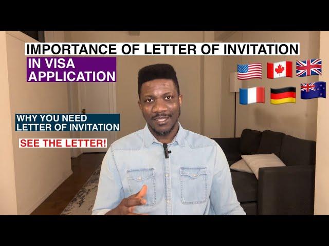 Letter of Invitation is important in Visa Application